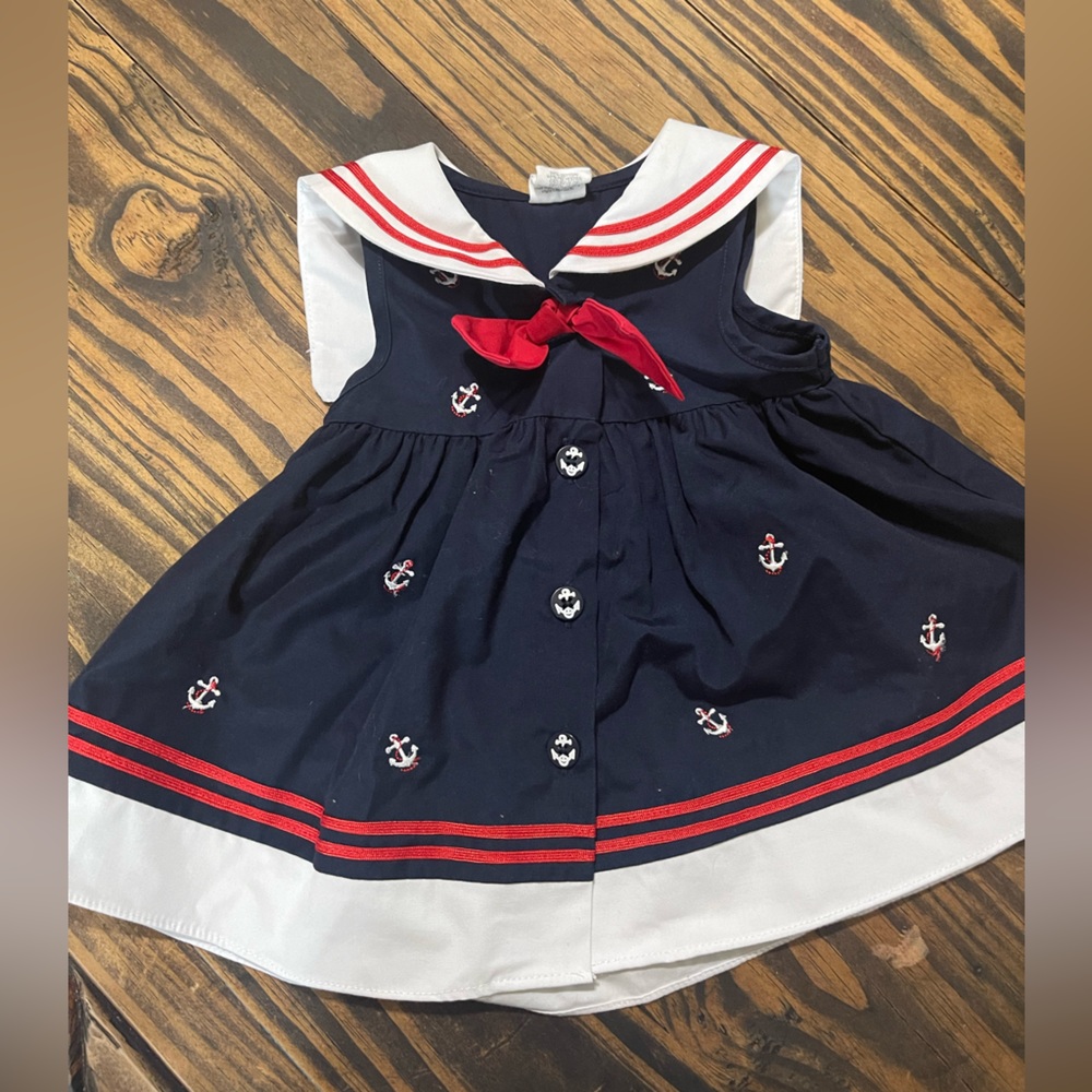 Sailor baby girl dress